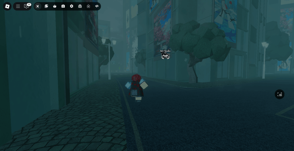 Player going towards the Art Studio in Ghoul://Re