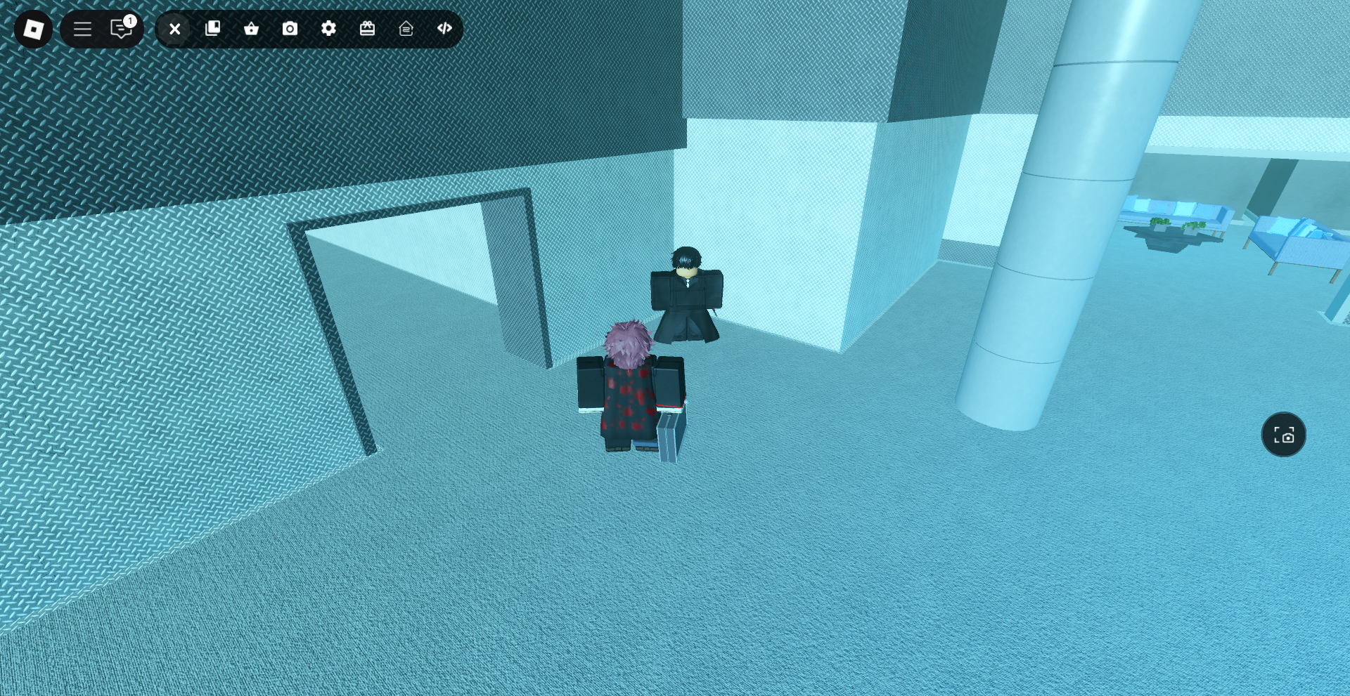 Player interacting with the Black Reaper of Doom And Despair NPC in CCG laboratory in CCG Base in Ghoul://Re