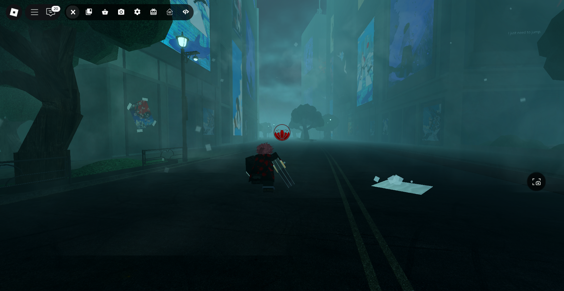 Player following the red icon to stalk a ghoul in Ghoul://Re