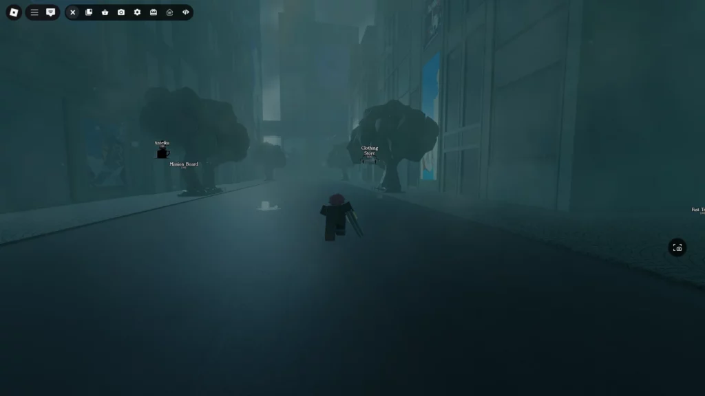 Player looking for clothing store marker in Ghoul://Re