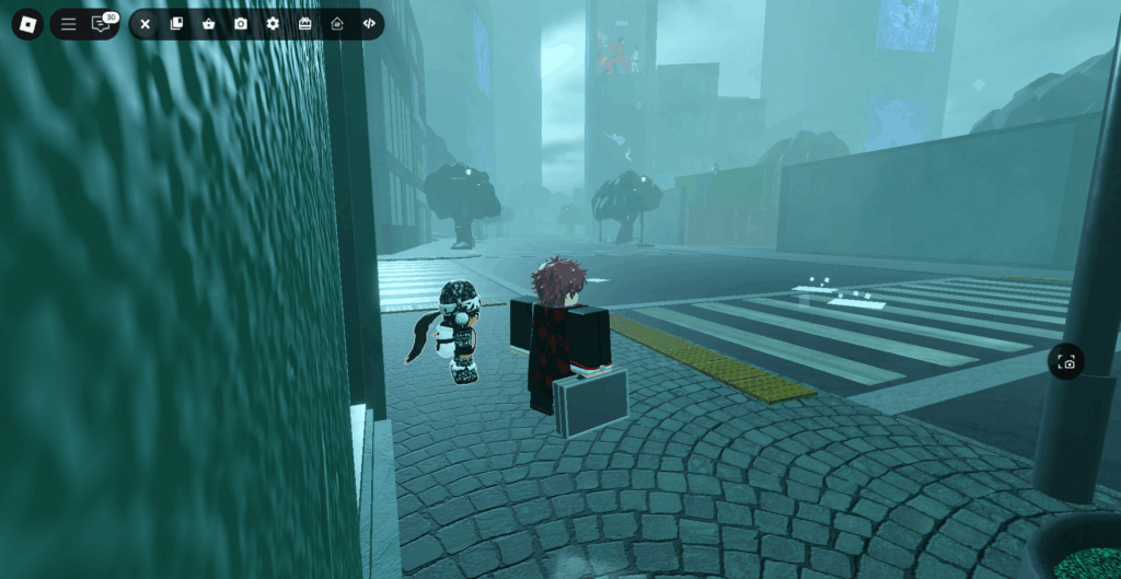 Player standing next to the Elf NPC at the edge of the map near the construction site with containers in Ghoul://Re