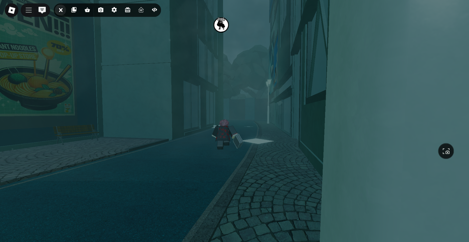 Player looking for the Park in Ghoul://Re