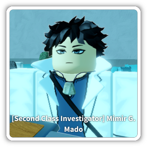 [Second Class Investigator] Mimir G. Mado is an NPC located in hospital in Ghoul://Re