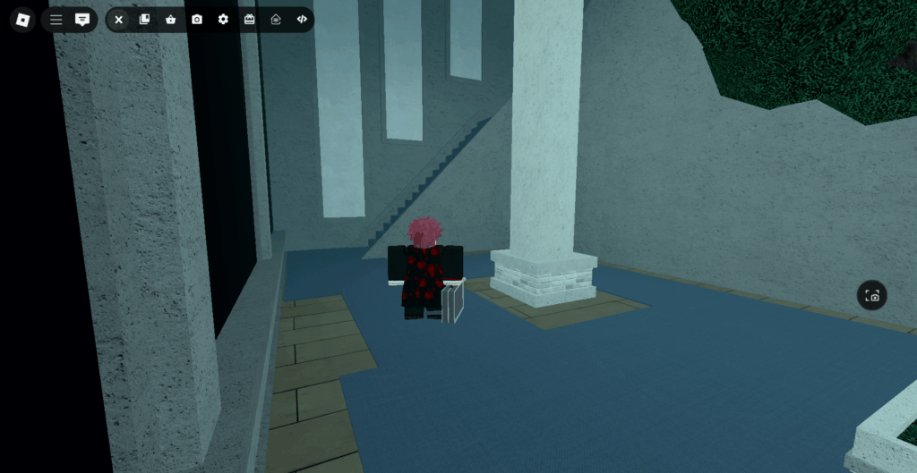 player going towards stairs to get to the upper floor of the CCG Base in Ghoul://Re