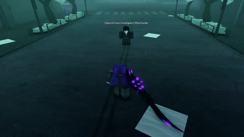 Player performing Takizawa v2 critical attack in ghoul://Re