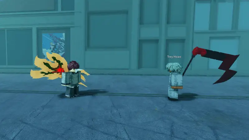 Player performing Wing v2 Critical attack in ghoul://Re