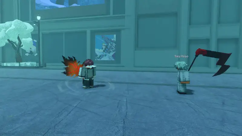 Player performing Wing v1 critical attack in ghoul://Re