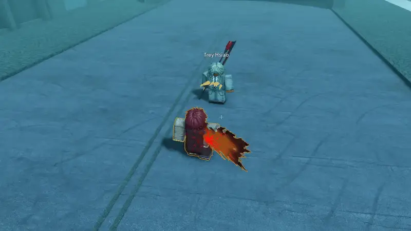 Player performing Wing v1 shard onslaught attack in ghoul://Re