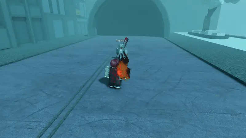 Player performing Wing v1 wing assault attack in ghoul://Re