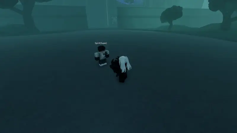 Player performing Yomo v2 thunder clap attack in ghoul://Re
