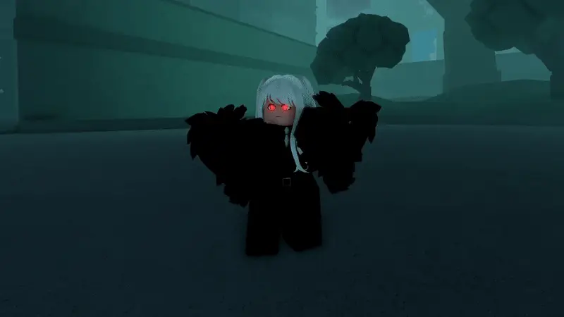 Player performing Yomo v2 thunder cloak attack in ghoul://Re