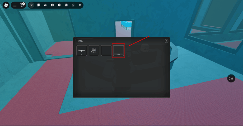 Player buying additional bank slot in bank in Ghoul://Re