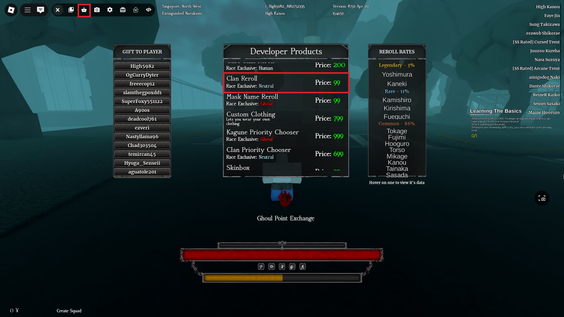 Clans - GHOUL://RE Wiki [Roblox] - BloxInformer