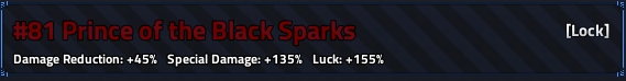 The Prince of The Black Sparks Title in Verse Piece Roblox Experience.