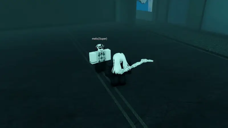 Player performing Bin v1 bloody bloom attack in ghoul://Re