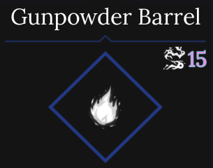 fire barrel skill in absolvement