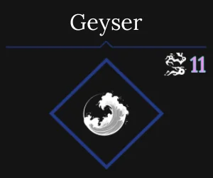 Geyser Water Skill in Absolvement