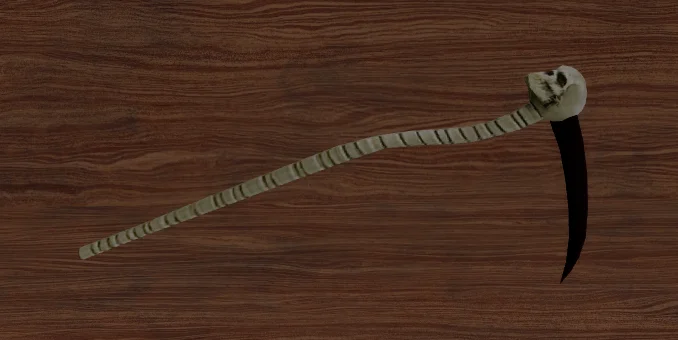 Reaper's Scythe weapon in dead spells