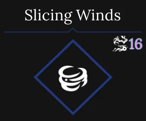 Slicing Winds Wind Skill in Absolvement