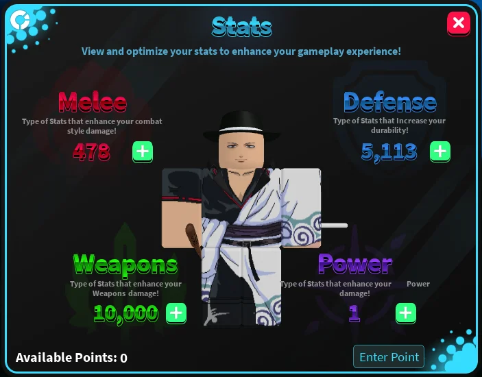 Stats - Universal Piece Wiki [Roblox] - BloxInformer