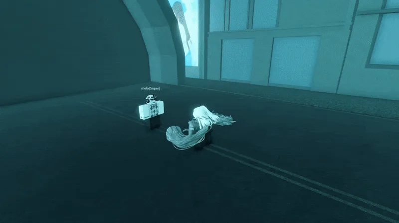 Player performing Tatara v1 Shuttle Barrage attack in ghoul://Re