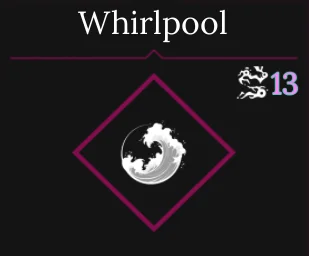 Whirlpool Water Skill in Absolvement