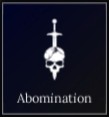 Icon for the Abomination  Sin in Absolvement