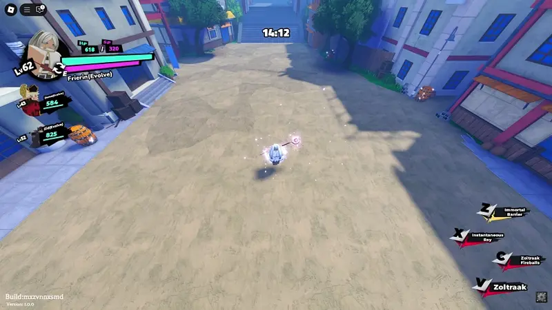 Player performing Frierin's X skill in anime saga