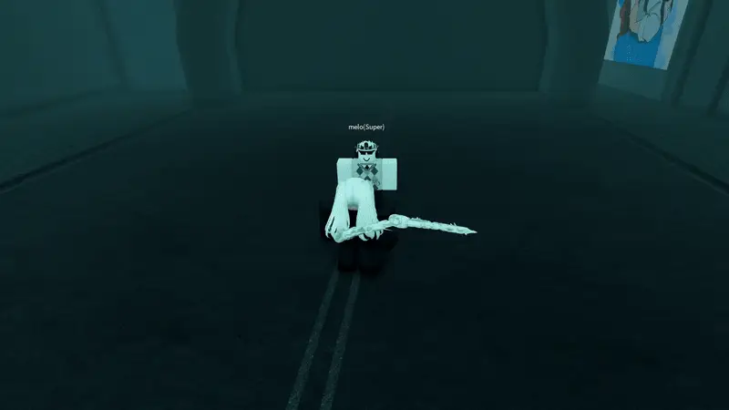 Player performing Bin v1 bloody assault attack in ghoul://Re