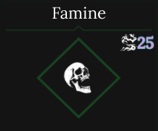 famine skill in absolvement