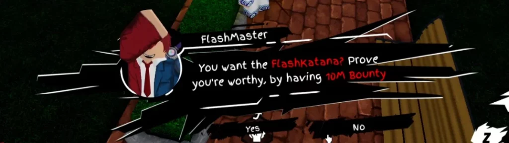 flashkatana requirements in universal piece