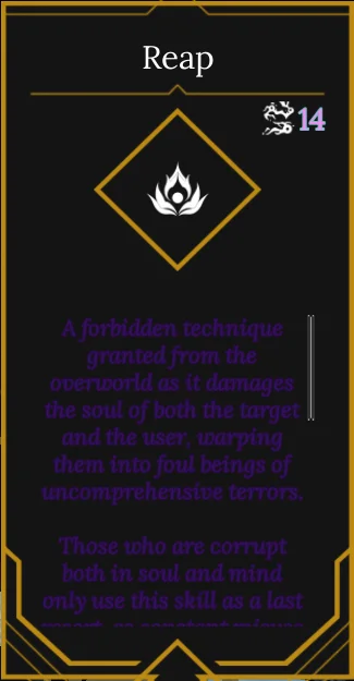 Mythical potential skill in absolvement