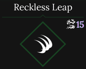 reckless leap skill in absovlement