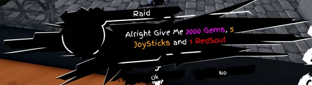 player interacting with system breaker raid npc