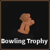 bowling trophy item in dig