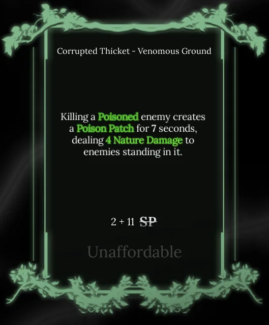 venomous ground node in soul tree absolvement