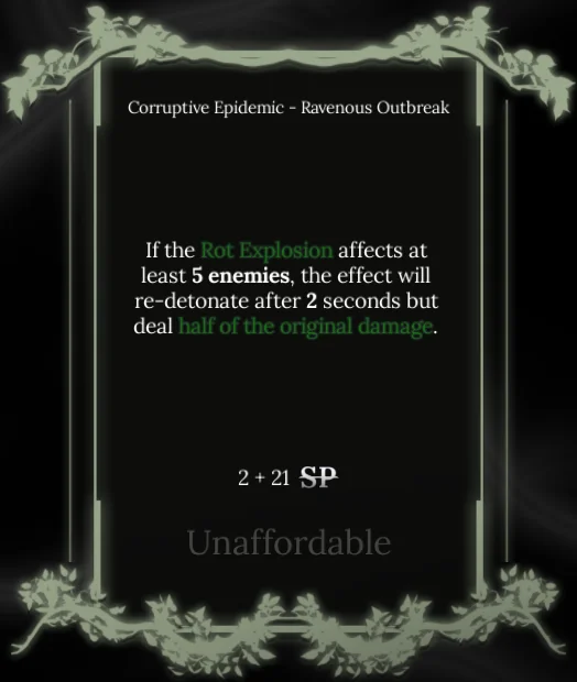 ravenous outbreak node in soul tree absolvement