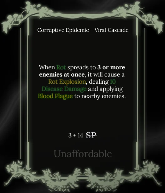 viral cascade node in soul tree absolvement