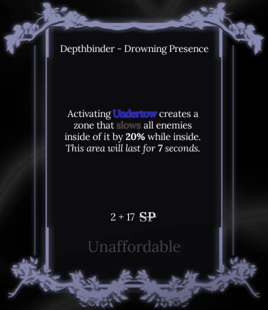 drowning presence node in soul tree absvolement