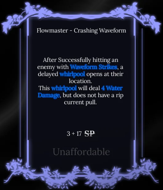 crashing waveform node in  soul tree absolvement