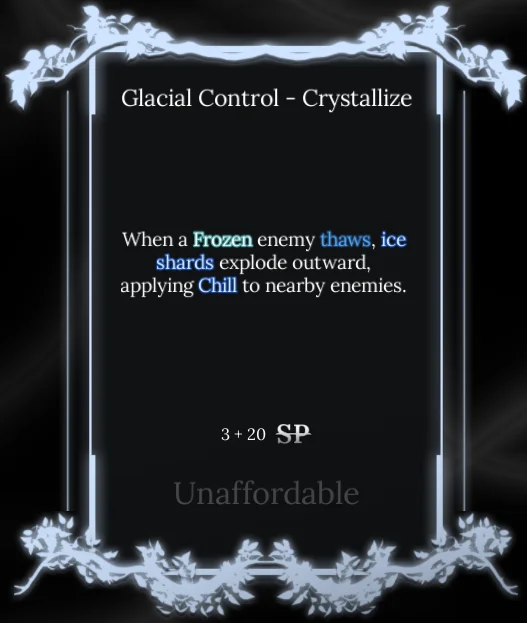 crystallize  node in soul tree absolvement