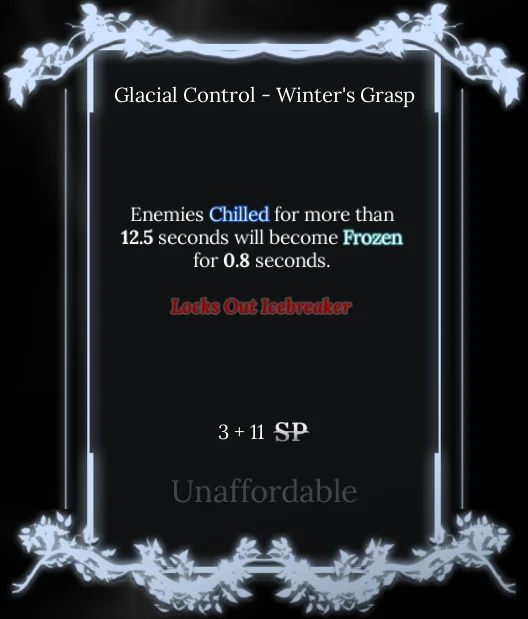 winter's grasp node in soul tree absolvement