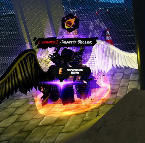 gravity power seller NPC in universal piece