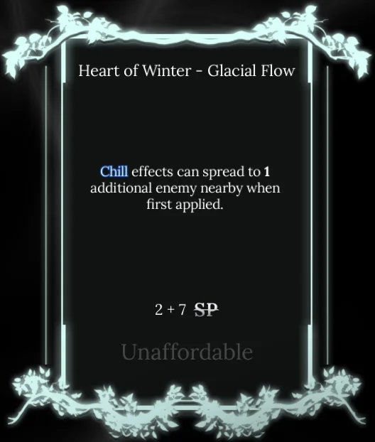 glacial flow node in soul tree absolvement