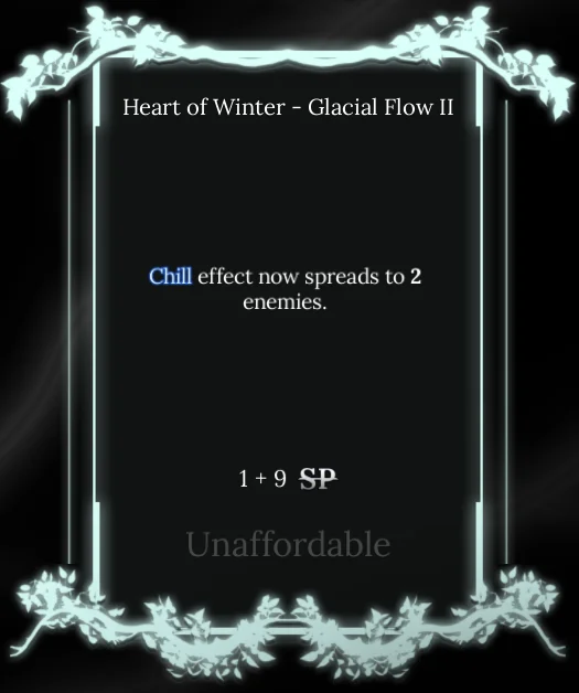 glacial flow II  node in soul tree absolvement