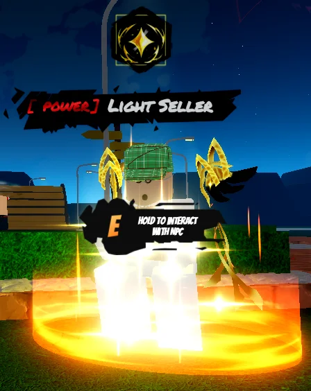 light power seller NPC in universal piece