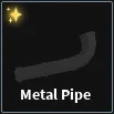 metal pipe item in dig