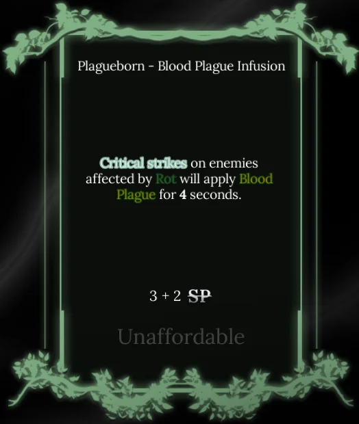 blood plague node in soul tree absolvement