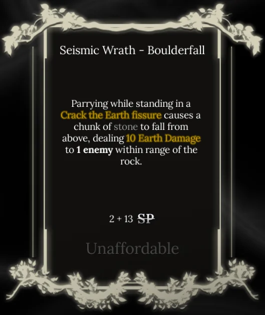boulderfall node in soul tree absolvement