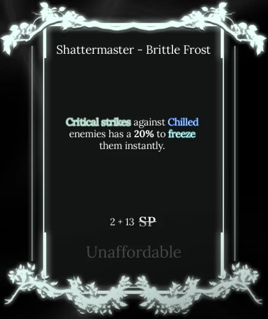  brittle frost node in soul tree absolvement